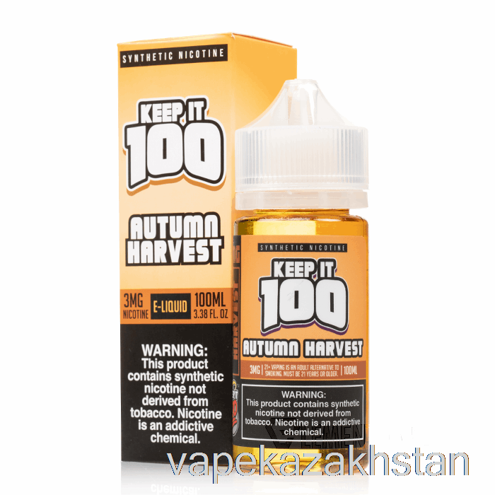 Vape Disposable Autumn Harvest - Keep It 100 E-Liquid - 100mL 3mg